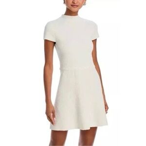 NWT Aqua Boucle Mock Neck Mini Dress